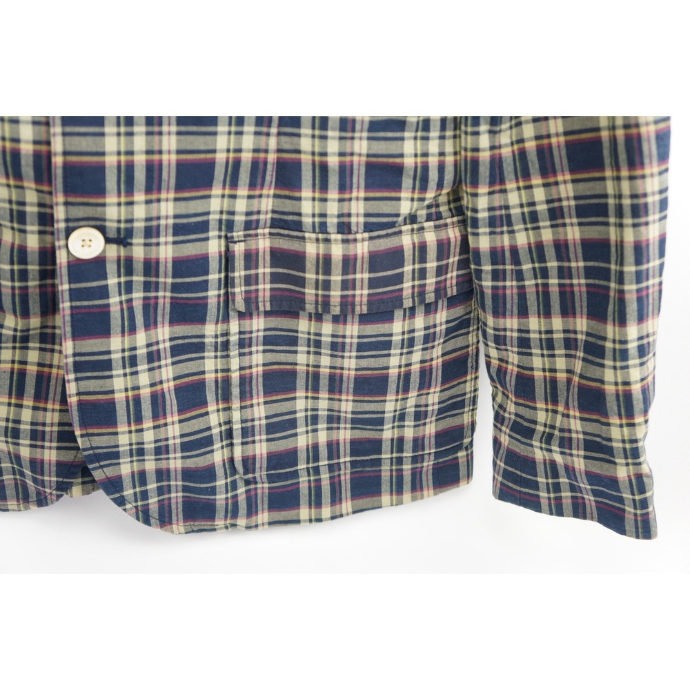 Polo Ralph Lauren Blazer 8 Multicolor Plaid Crest Patch Cotton Jacket Excellent - Picture 3 of 7
